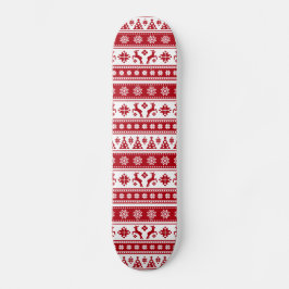 Weihnachtsfeiertag Nordic Pattern Gemütlich Skateboard