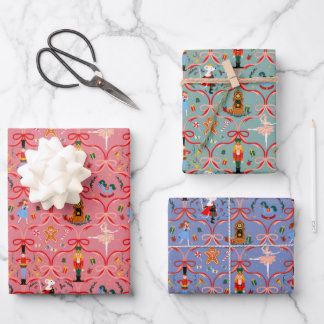 Weihnachtsfeiertag - Nutcracker Geschenkpapier Set