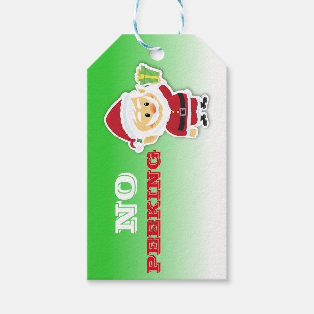 Weihnachtsfeiertag ohne Pechgeschenk Tag Geschenkanhänger (Vorderseite)