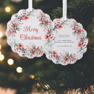 Weihnachtsfeiertag Ornament Karte
