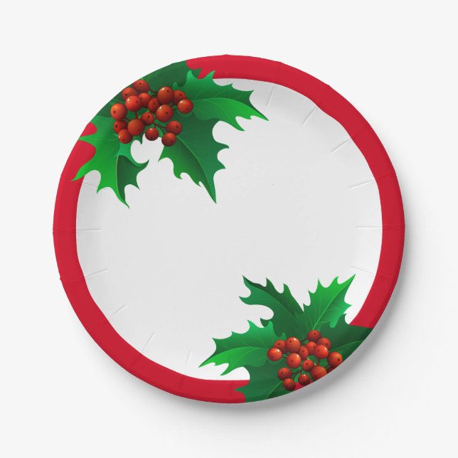 Weihnachtsfeiertag-Papierteller Pappteller (Vorderseite)