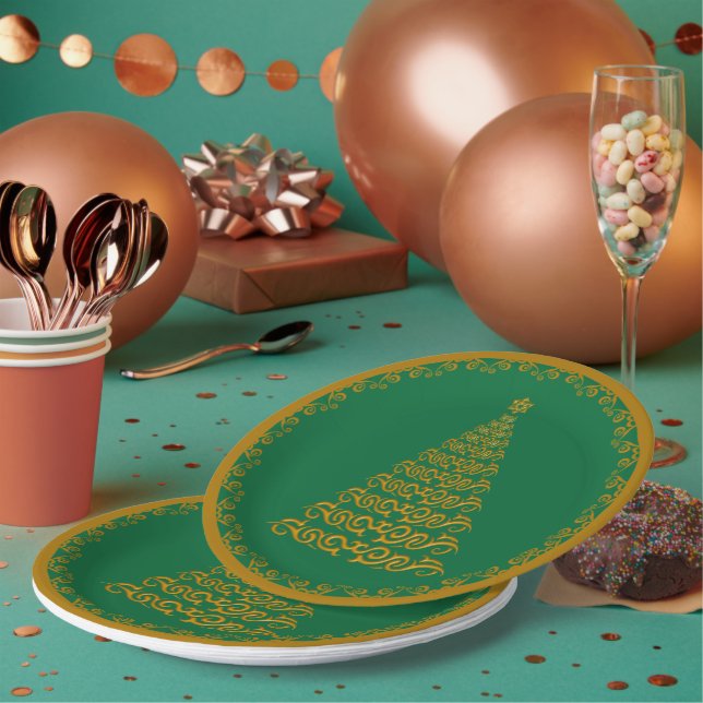 Weihnachtsfeiertag Pappteller (Multi)