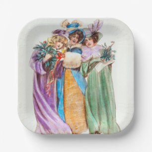 Weihnachtsfeiertag Pappteller