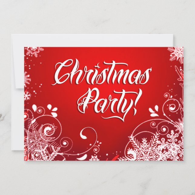 Weihnachtsfeiertag Party Einladung (Vorderseite)