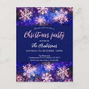 Weihnachtsfeiertag Party Einladung Postkarte