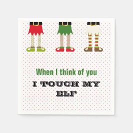 Weihnachtsfeiertag Party Elf Napkins Serviette