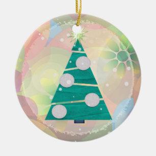 Weihnachtsfeiertag Pastel 1. Weihnachten Keramik Ornament