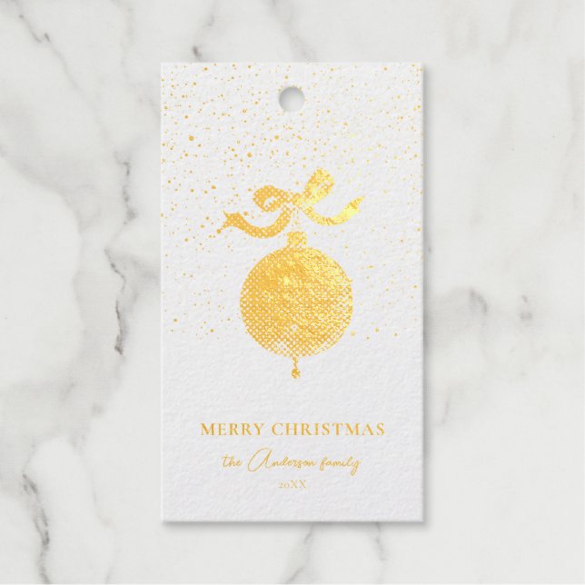 Weihnachtsfeiertag Personalisiert Geschenkanhänger (Vorderseite)