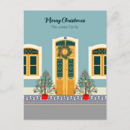 Weihnachtsfeiertag Portugiesisches Haus Postkarte