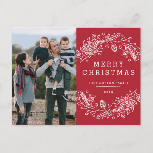 Weihnachtsfeiertag Postkarte - Berry