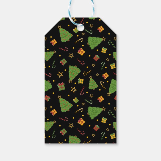 Weihnachtsfeiertag Print Geschenkanhänger (Vorderseite)