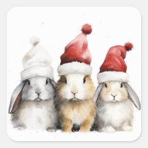 Weihnachtsfeiertag Quadratischer Aufkleber
