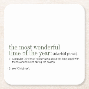 Weihnachtsfeiertag Rechteckiger Pappuntersetzer