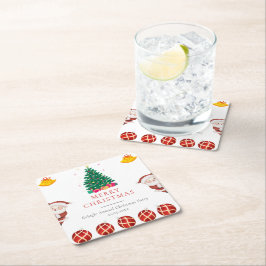 Weihnachtsfeiertag Rechteckiger Pappuntersetzer