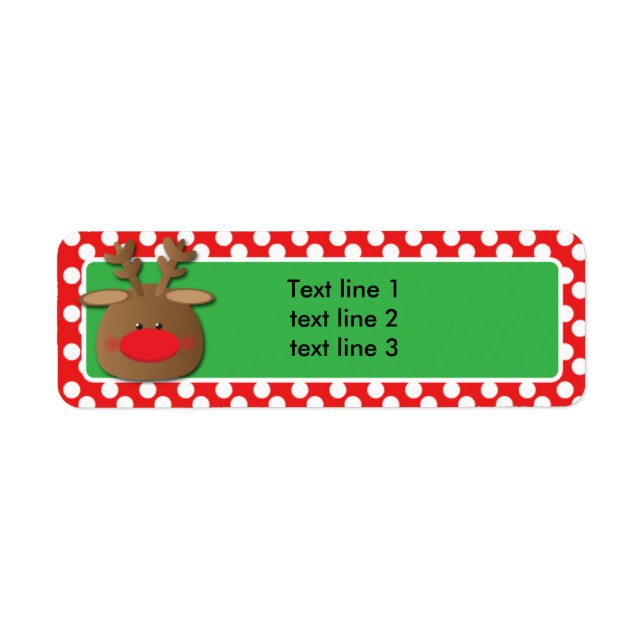 Weihnachtsfeiertag Reindeer Polka Dot Party (Vorne)