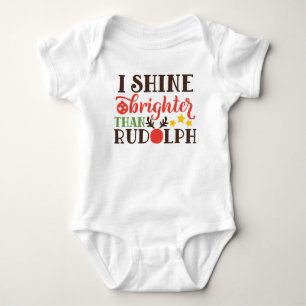 Weihnachtsfeiertag Rentier Baby Bodysuit Strampler