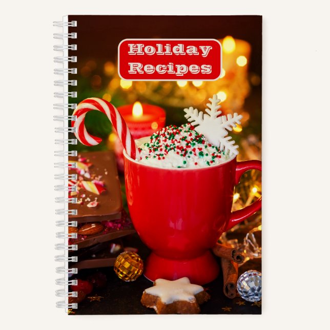Weihnachtsfeiertag Rezept Notizbuch (Vorderseite)