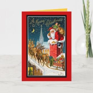 Weihnachtsfeiertag Rooftop Santa Maria degli Angel Feiertagskarte