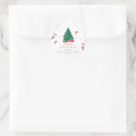 Weihnachtsfeiertag Runder Aufkleber