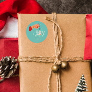 Weihnachtsfeiertag Runder Aufkleber