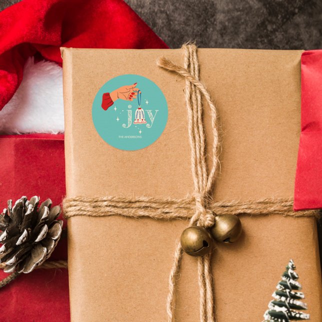 Weihnachtsfeiertag Runder Aufkleber (Von Creator hochgeladen)