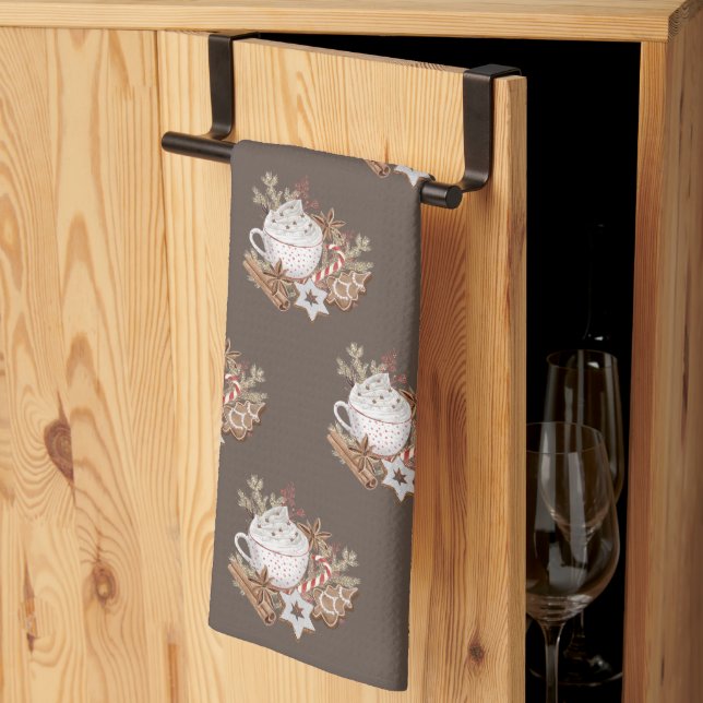 Weihnachtsfeiertag Saisonale Leckereien Handtuch (Drittel gefaltet)