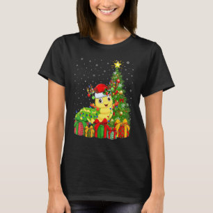 Weihnachtsfeiertag Santa Raupe Weihnachtsbaum T-Shirt