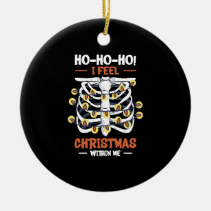 Weihnachtsfeiertag Skelettkäfig Radiologie Keramik Ornament