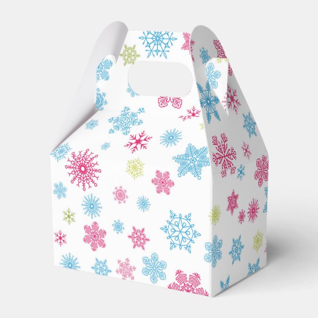 Weihnachtsfeiertag Snowflake Muster Geschenkschachtel (Vorderseite)