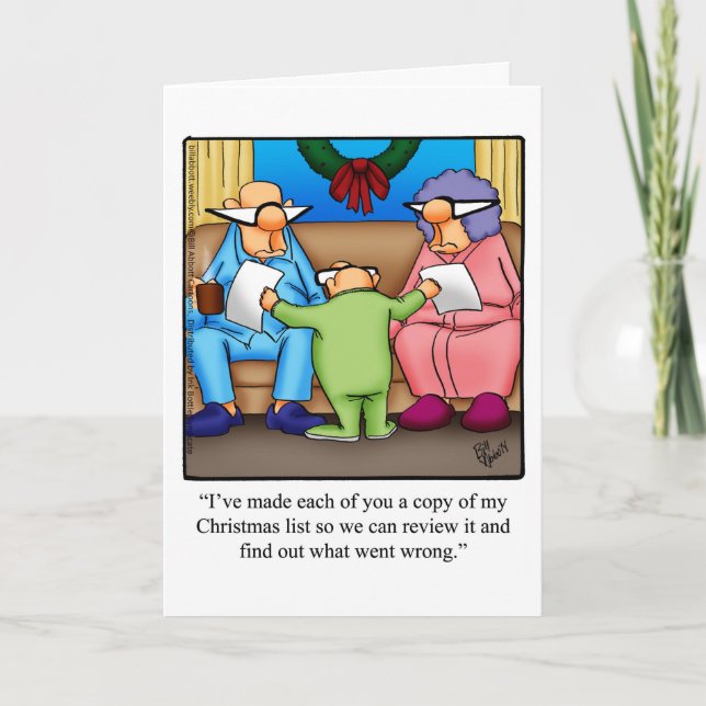 Weihnachtsfeiertag Spaß Grußkarte Feiertagskarte (Vorderseite)