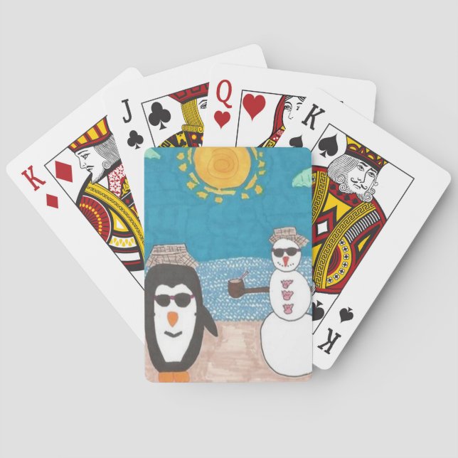 Weihnachtsfeiertag Spielkarten (Rückseite)