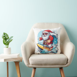 Weihnachtsfeiertag Surfen Weihnachtswaves Kissen