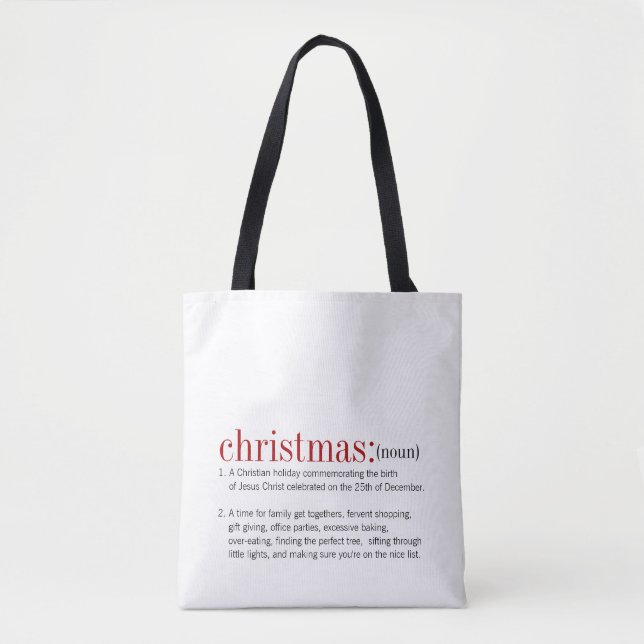 Weihnachtsfeiertag Tasche (Vorderseite)