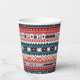 Weihnachtsfeiertag Ugly Sweater Party Pappbecher