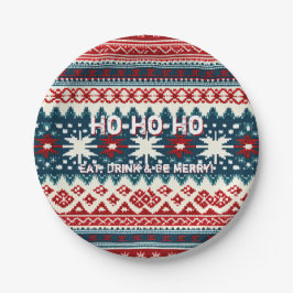 Weihnachtsfeiertag Ugly Sweater Party Pappteller