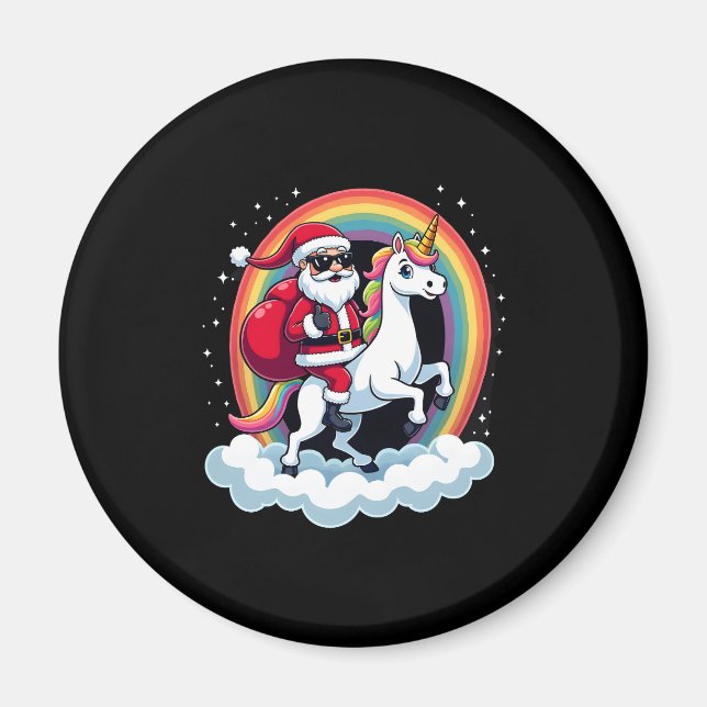 Weihnachtsfeiertag - Unicorn Magnet (Vorne)