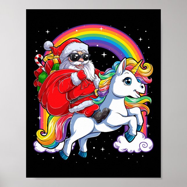 Weihnachtsfeiertag - Unicorn Poster (Vorne)
