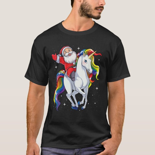 Weihnachtsfeiertag - Unicorn T-Shirt (Vorderseite)