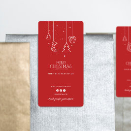 Weihnachtsfeiertag Vielen Dank Box Siegel Sticker