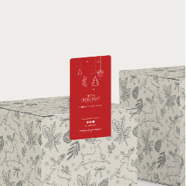 Weihnachtsfeiertag Vielen Dank Box Siegel Sticker