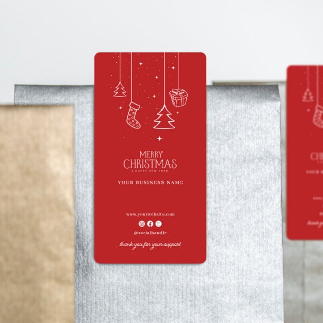 Weihnachtsfeiertag Vielen Dank Box Siegel Sticker (Von Creator hochgeladen)