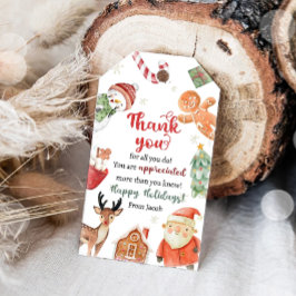 Weihnachtsfeiertag Vielen Dank Dankeschön Familie Geschenkanhänger