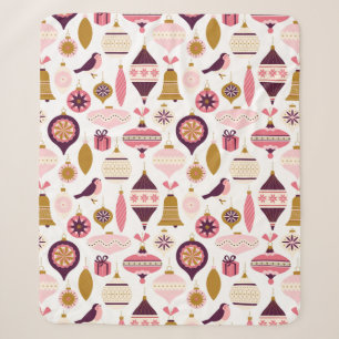 Weihnachtsfeiertag Vintag Retro Dekorationen Baubl Sherpadecke