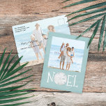Weihnachtsfeiertag Weihnachten Foto Simple Beach B<br><div class="desc">Dieses Design bietet Weihnachts-Weihnachtsfeiertag moderne Weihnachtsferien Weihnachten einfach modernes,  nautisches,  tropisches Foto,  Familienbild 2 zwei Türkis,  und Dollar Küstentropen Ozean,  türkisfarbenes Meer aquamarin,  trendige stilvolle,  einzigartige Typografie-Text,  whimsical Kalligraphie Skript-Schriftart,  moderne Urlaubsinsel minimalistisch,  Weihnachtsfeiertage Foto Gruhe Postkarten,  einfaches Weihnachten Gruhen Gruhen Sprichwort Gruhen Gruß  Zitat</div>
