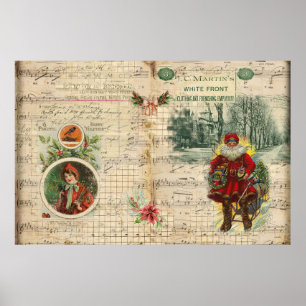 Weihnachtsfeiertag Weihnachtsfeiertag und Musikere Poster