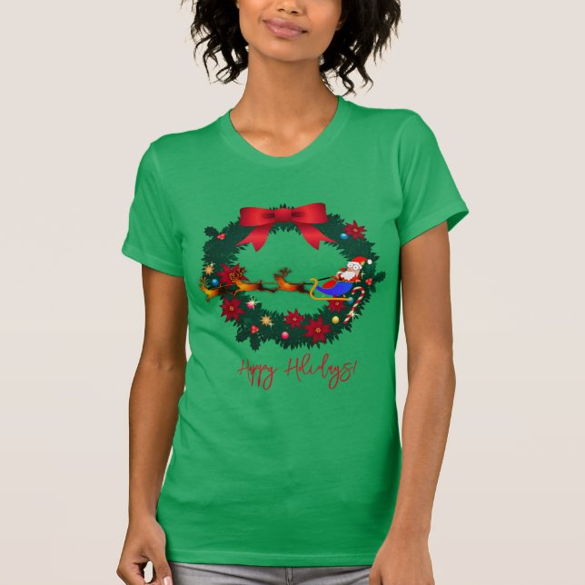 Weihnachtsfeiertag Weihnachtsklause T-Shirt (Vorderseite)