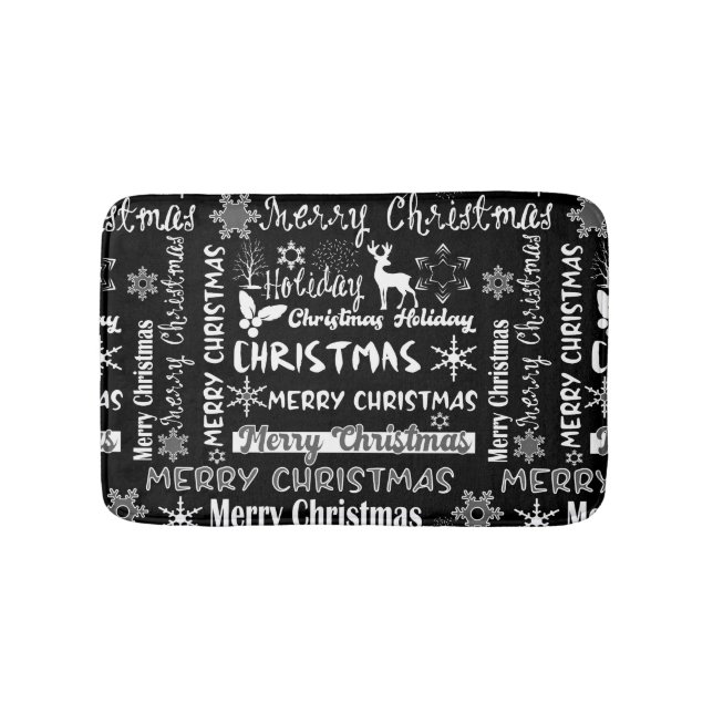 Weihnachtsfeiertag, Weihnachtsmuster Badematte (Vorderseite)