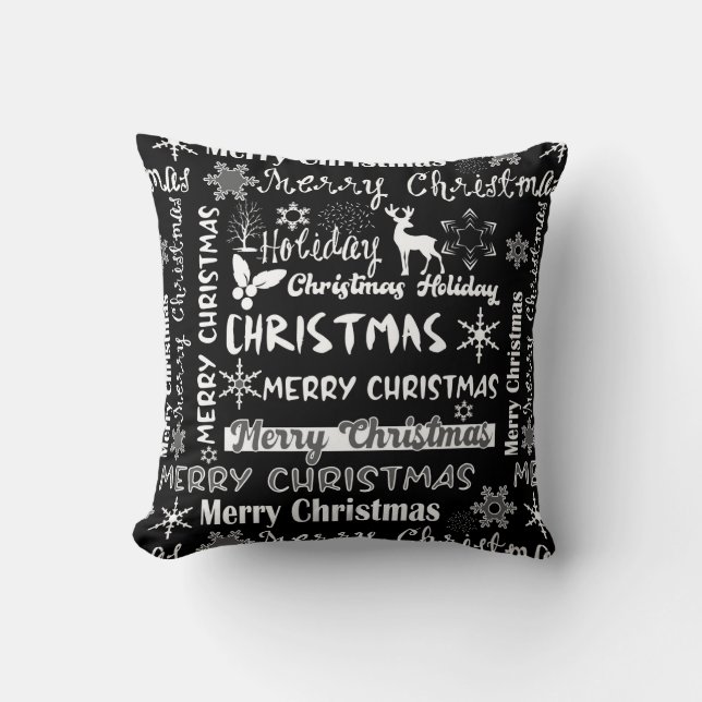 Weihnachtsfeiertag, Weihnachtsmuster Kissen (Vorderseite)