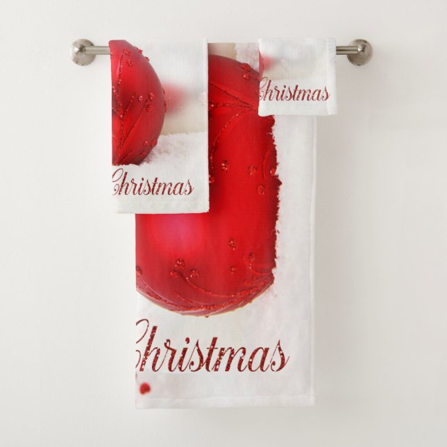 Weihnachtsfeiertag - Weihnachtsschmuck Badhandtuch Set (Insitu)