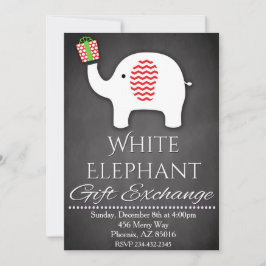 Weihnachtsfeiertag Weißes Elefant Party Einladung